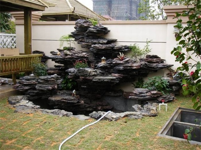 丰县庭院鱼池过滤池改造
